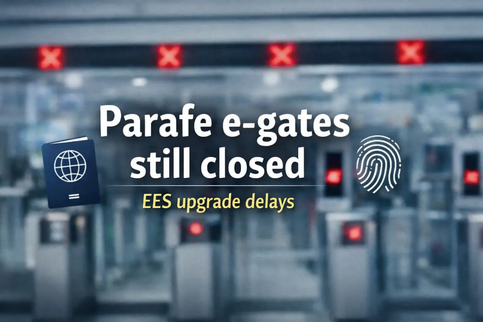 Parafe e-gates still closed to UK & US residents in France: EES delays, timelines, what to do (2026)