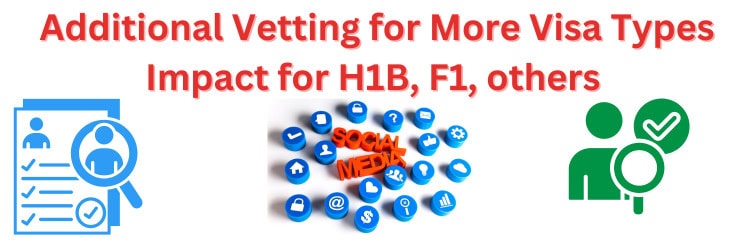 More Visa Types added for Social Media Vetting- Impact for H1B, F1 & Others?